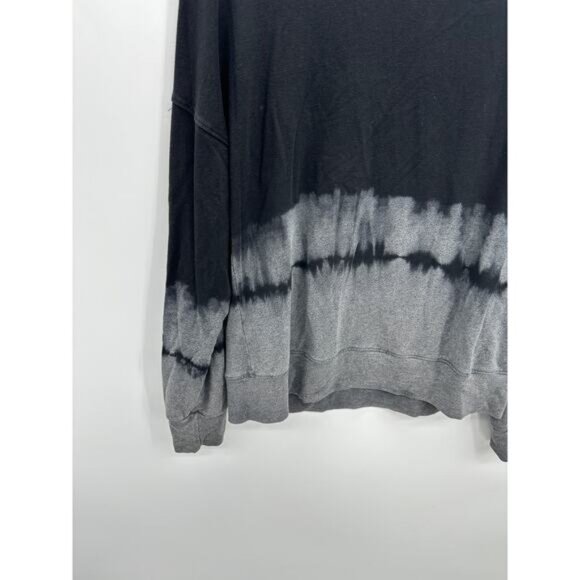 Sundry Sweatshirt Women Size 2 Black Gray Ombre Crewneck Pullover Rayon Stretch - Picture 3 of 7